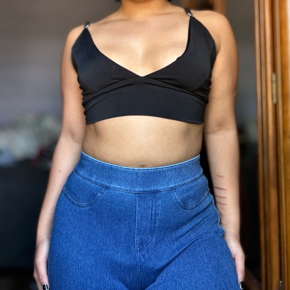 Satin Triangle Bralette